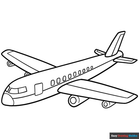 Free Cartoon Airplane Coloring Page for Kids Airplane Drawing Easy, Plane Coloring Pages, Easy Coloring Pages For Kids, Airplane Coloring Pages, Easy Drawing Guides, Airplane Kids, Cartoon Airplane, Airplane Drawing, Class Poster