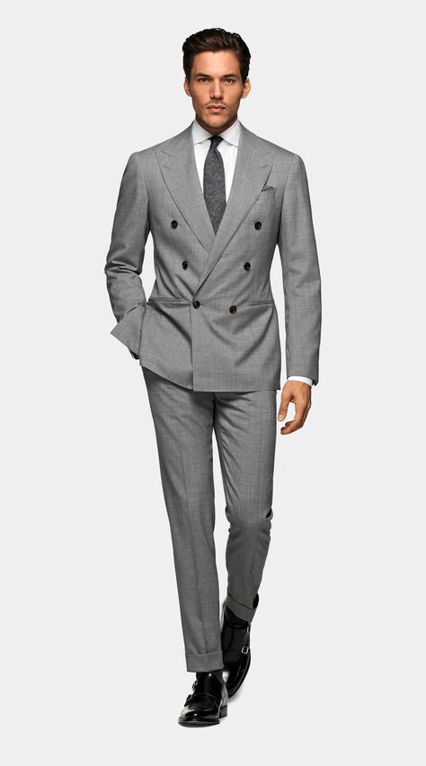 Custom Made Suits, Italian Suit, Work Suits, Men Formal, Gray Suit, Ermenegildo Zegna, 3 Piece Suits, Men's Suits, Wool Suit