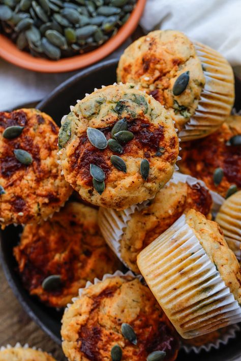 Muffins Dairy Free, Sweet Potato Muffin Recipe, Potato Muffins, Sweet Potato Muffins, Savory Muffins, Vegan Sweet Potato, Dairy Free Milk, Cupcake Muffins, Dried Tomatoes