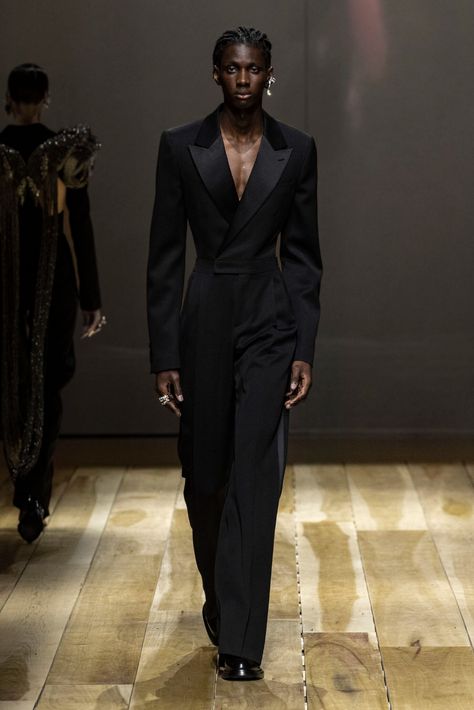 AW23 SHOW Tuxedo Jumpsuit, Fall 2023 Ready To Wear, High Fashion Men, 2023 Ready To Wear Collection, Menswear Runway, 2023 Ready To Wear, Queer Fashion, Prom Suits, Mens Fashion Streetwear