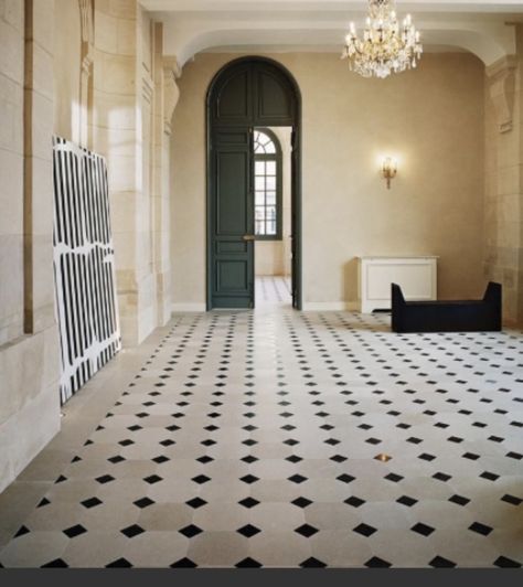 Parisian Home, Study Interior Design, Wsj Magazine, Step Inside, Floor Tiles, Home A, Copenhagen, Yves Saint Laurent, Tile Floor