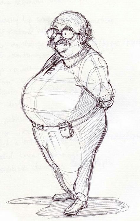 Middle Aged Character Design, Big Man Drawing, Grandpa Character Design, Middle Aged Man Drawing, Human Illustration Character Design, Middle Aged Man Character Design, Humans Sketch, Middle Age Man Drawing, Fat Man Drawing