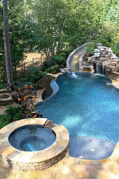 Tattoo Garden, Dream Backyard Pool, Bilik Idaman, Patio Grande, Garden Tattoo, Pools Backyard Inground, Big Pools, Pool Life, Pool Remodel