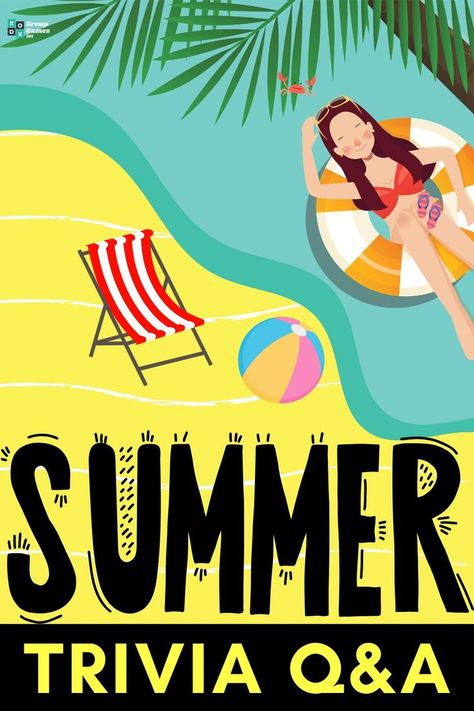 41 Summer Trivia Questions and Answers Summer Trivia Questions And Answers, Kids Trivia Questions And Answers, Fun Party Games For Teenagers, Kids Trivia Questions, Fun Trivia Questions And Answers, Summer Trivia, Party Games For Teenagers, Trivia Games For Adults, Trivia Questions For Adults