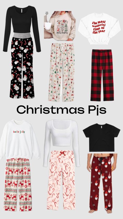 Preppy Holiday Outfit, Comfy Christmas Outfits, Preppy Christmas Outfit, Cute Christmas Pajamas, Pj Outfit, Preppy Shuffles, Pajamas Aesthetic, Preppy Winter, Cute Christmas Outfits