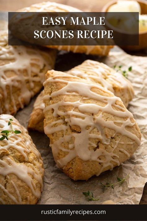 Salted Caramel Scones Recipes For, Maple Breakfast Recipes, Maple Scones Pioneer Woman, Maple Scones Recipe, Perfect Scones, Maple Scones, Sweet Scones, Maple Desserts, Campfire Foods