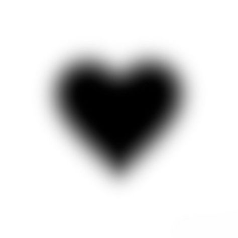 Black Heart, A Black, Aura, White Background, White, Black