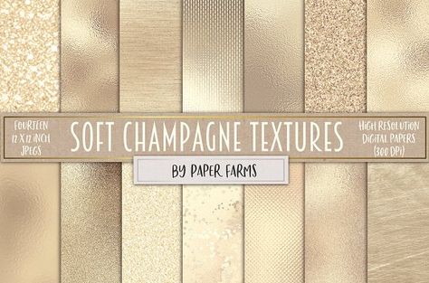 Champagne foil and glitter  by Paper Farms on @creativemarket Champagne Color Palette, Etsy Shop Branding, Rose Gold Texture, Glitter Champagne, Color Champagne, Party Banners, E Card, Champagne Color, Photoshop Design