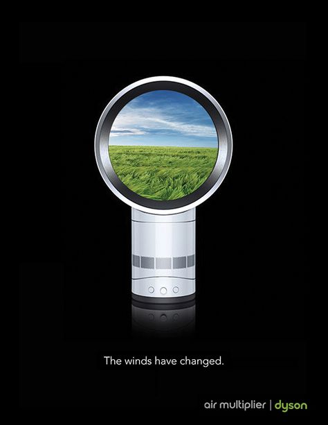 Dyson Air Multiplier Print Ad Campaign on Behance Air Purifier Creative Ads, Air Purifier Ads, Product Signage, Laundry Ads, Dyson Fan, Car Print Ads, Dyson Air Purifier, Popular Ads, Ad Layout