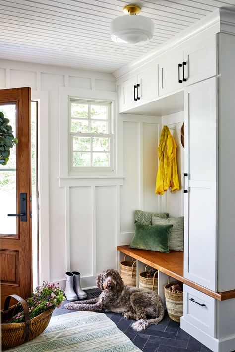 15 Wall Paneling Ideas That Add Amazing Character to Any Room Architecture Terms, From Farmhouse To Modern, Wall Paneling Ideas, Herringbone Subway Tile, Blue And Pink Bedroom, Paneling Ideas, Modern Bedroom Colors, Garage Entrance, White Wall Bedroom