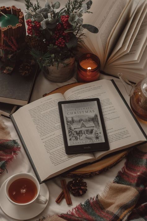 Book Review: Love Always, Christmas by Karen Schaler by The Espresso Edition a cozy book and lifestyle blog Christmas Book Aesthetic, Jen Deluca, Christmas Bookshelf, Goals Board, Best Christmas Books, Book And Coffee, Book Club Parties, Books Wallpaper, Cozy Lifestyle