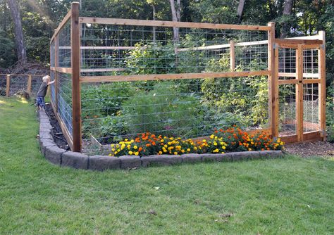 6 Tips to Create an Animal Proof Garden Fence – The Seasonal Homestead Vegetable Garden Enclosures, Small Garden Enclosure Ideas, Backyard Garden With Fence, Deer Proof Vegetable Garden, How To Fence In A Garden, Backyard Garden Fence Ideas, Deer Resistant Garden Fence, Garden Enclosure Ideas Raised Beds, Deer Proof Garden Raised Beds