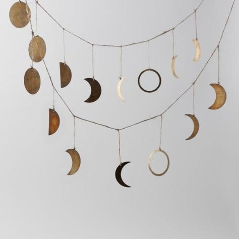 Moon Phases Decor, Moon Phase Garland, Moon Garland, Love Abundance, Lunar Moon, Set Intentions, New Moon Rituals, Moon Party, Bodhi Tree