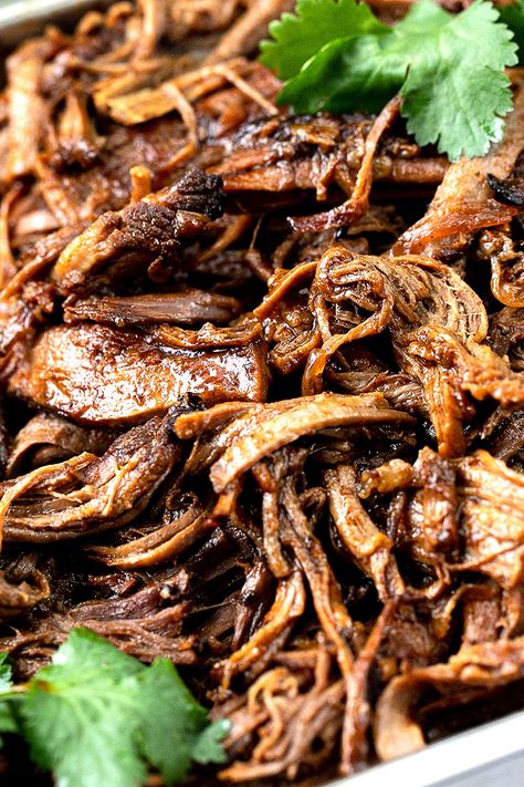 Slow Cooker Mexican Beef, Brisket Tacos Recipe, Beef Brisket Tacos, Beef Brisket Slow Cooker, Slow Cooked Beef Brisket, Mexican Food Recipes Beef, Creamy Slaw, Mexican Slow Cooker, Slow Cooked Brisket