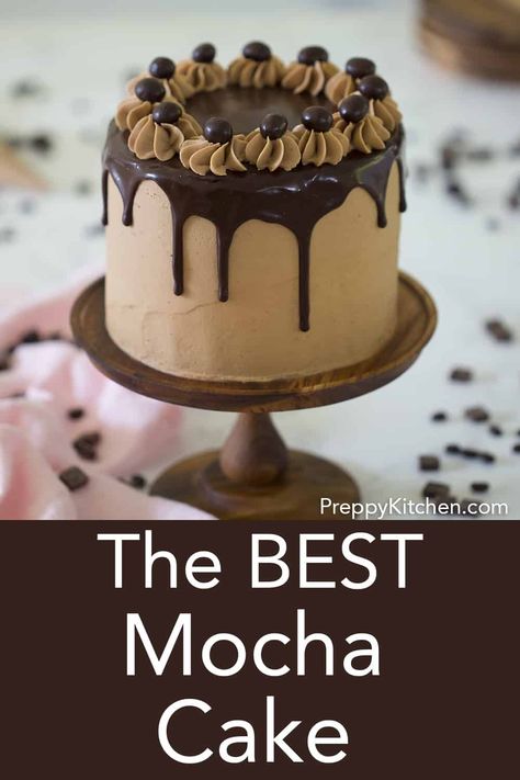 Mocha Buttercream, Florentine Recipe, Chocolate Mocha Cake, Espresso Cake, Buttercream Chocolate, Chocolate Covered Espresso Beans, Mocha Cake, Chocolate And Coffee, Chicken Florentine