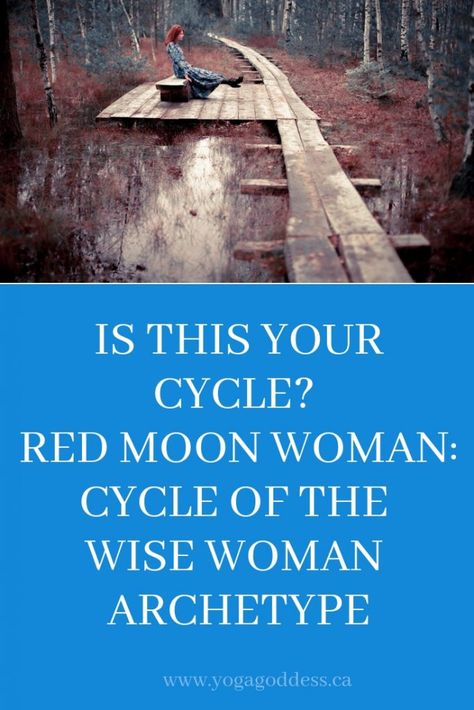 Menstration Magick, Red Moon Menstrual Cycle, Period During Full Moon, Red Moon Cycle Meaning, Red Cycle Moon, Wise Woman Archetype, Red Moon Cycle Ritual, Full Moon Period Cycle, Red Witch Moon Cycle