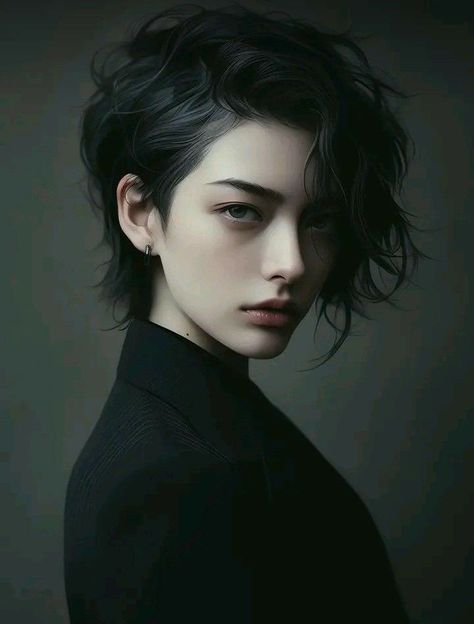 얼굴 그리기, Short Black Hairstyles, Hair Reference, Anime Hair, Digital Art Anime, Arte Fantasy, Alam Semula Jadi, 영감을 주는 캐릭터, Digital Art Girl