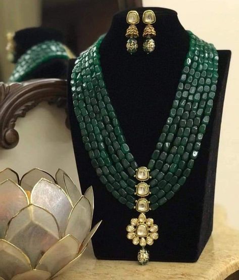 Bollywood Earrings, Collar Verde, Green Beaded Necklace, Indian Necklace, Indian Jewelry Sets, Kundan Necklace, Pakistani Jewelry, Indian Wedding Jewelry, Bridal Jewellery Indian