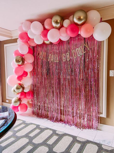 Pink Birthday Party Decorations, Barbie Decorations, Pink Birthday Decorations, Pink Bachelorette Party, Bachelorette Planning, Pink Bachelorette, Pink Party Decorations, Bday Party Theme, Barbie Birthday Party