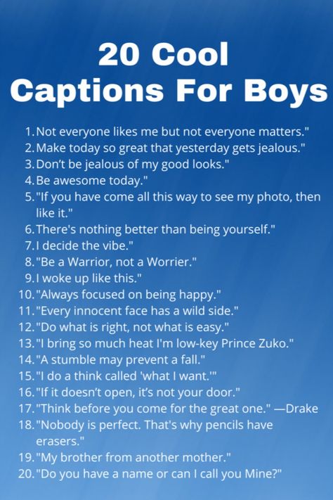 Captions For Instagram Boys Hindi, Insta Captions For Pictures Of Yourself, Men Captions For Instagram, Pool Captions, Prom Captions, Smile Captions, Captions For Guys, Caption For Boys, Chill Quotes