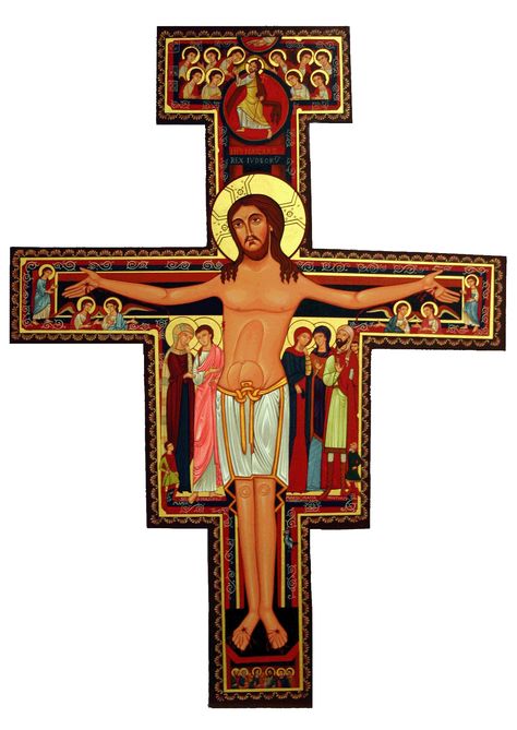 San Damiano Cross, Town Inspiration, Crucifix Art, Holy Quotes, Orthodox Cross, The Cross Of Christ, San Francesco, Religious Images, Holy Cross