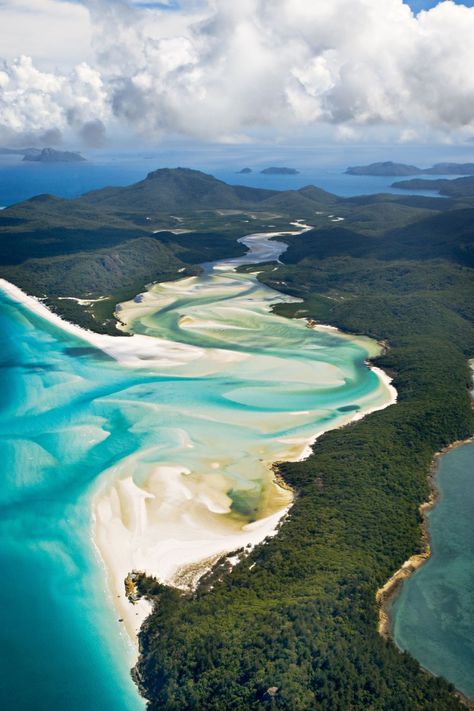 Whitehaven Beach, Australia Whitehaven Beach, Hamilton Island, Air Terjun, Beaches In The World, Most Beautiful Beaches, Great Barrier Reef, White Sand, Australia Travel, Most Beautiful Places