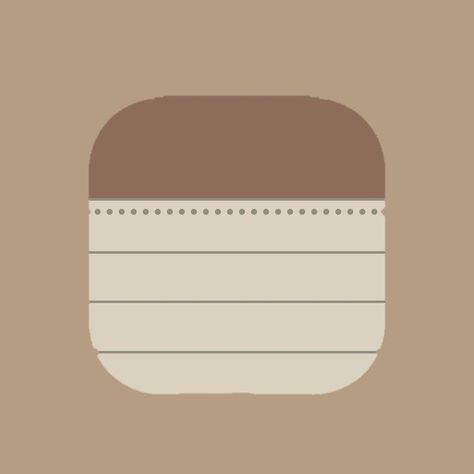 Minimalist Widget Icon, Brown Widget Aesthetic Icon, Widget Icons Brown, Brown Iphone Icons, Notes Aesthetic Icon, Brown Phone Icon, Notes Icon Aesthetic, Minimalist Widget, Brown Icons For Apps