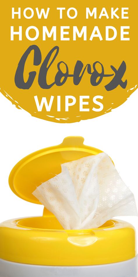 How to Make Your Own Clorox Disinfectant Wipes | Kids Activities Blog Diy Clorox Wipes With Bleach, Homemade Sanitizer, Homemade Clorox Wipes, Diy Disinfectant, Diy Cleaning Wipes, Cleaning Floors, Diy Household Cleaners, Disinfectant Wipes, Clorox Wipes