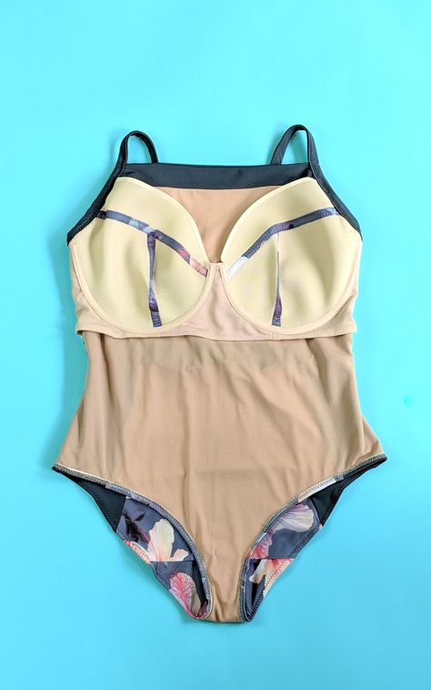 The Cashmerette Ipswich Swimsuit Sewing Pattern is stylish AND supportive thanks to a built-in underwired swim bra! Designed for curves in sizes 12 - 28, and cup sizes C - H, you'll feel super confident at the beach in a one-piece or bikini. Swimsuit Sewing Pattern, Swimsuit Pattern Sewing, Sewing Swimwear, Swimsuits 2020, Swimwear Fabric, Swim Bra, Swimsuit Pattern, Suit Pattern, Bra Pattern