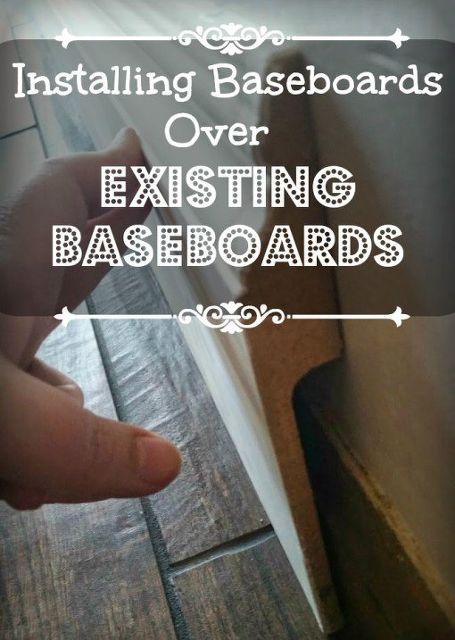 install baseboards over your existing baseboards, home improvement, how to, wall decor, woodworking projects Installing Baseboards, Painting Baseboards, Wood Accent Wall, Up House, Diy Home Improvement, Window Seat, Baseboards, Rustic Diy, On The Floor