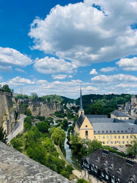 Luxembourgs Old City #luxembourg #oldtown #oldcity #ancient #vintage #oldmoneystyle #travel #traveleurope #travelbucketlist #europe #europedestinations #girlslovetotravel #aesthetic #traveltips #travelphotography #travelblogger Luxembourg City Aesthetic, Luxembourg Aesthetic, Luxembourg Travel, Gap Year Travel, Luxembourg City, Vision Board Images, Urban Landscape Design, Europe Aesthetic, Landlocked Country