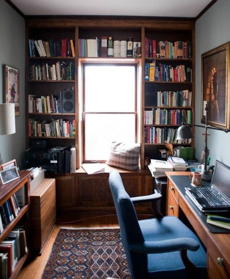 Study Interior, Home Library Rooms, Home Office Library, Small Home Offices, Home Library Design, Study Room Decor, Home Libraries, Library Design, Home Office Setup