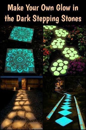 Garden Styling, Modern Yard, Garden Path Lighting, Pool Paradise, Path Lighting, Stepping Stones Diy, Diy Glow, Garden Benches, Garden Stepping Stones