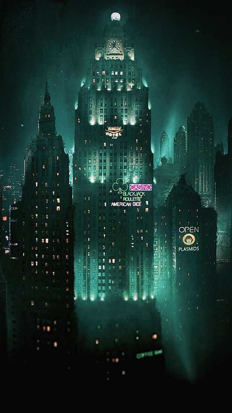 Bioshock Collection, Bioshock Artwork, Bioshock 1, Bioshock Rapture, Art Deco City, Bioshock Game, Bioshock Art, Bioshock Series, Aesthetics Tumblr