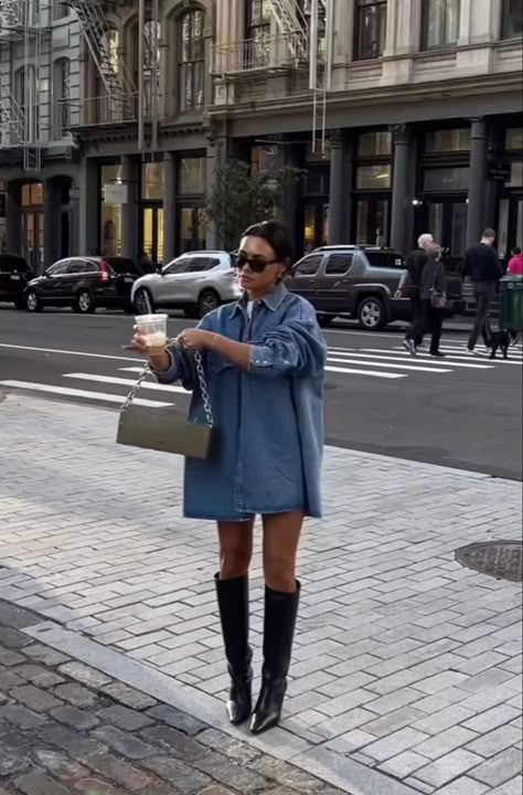 Wrap Dress And Boots Outfit, Fall Dallas Outfit, Boots In The Summer Outfits, October Dinner Outfits, Fall Outfits 2023 Street Style, Fall Outfit Inspo 2023 Work, Welcome Dinner Outfit Guest, Spring 2024 Work Fashion, Outfit Inspo 2024 Spring