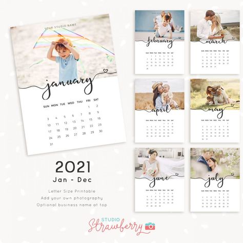 Calendar Photography, Photography Calendar, Kalender Design, Calendar Download, Unique Calendar, Monthly Calendar Template, Custom Calendar, Monthly Planner Printable, Diy Calendar