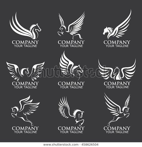 Pegasus Tattoo, Griffin Logo, Tattoo Fe, Accessories Design Sketch, Mystic Logo, Pegasus Logo, Unicorn Logo, Antique Booth Ideas, Unicorn Pictures