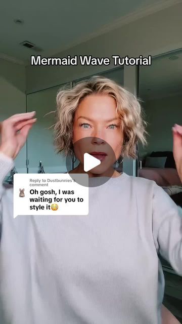 TYMO BEAUTY on Instagram: "Mermaid waves on short hair in less than 10 minutes, using the TYMO ROVY Weaver.🐚🌊🧜" Mermaid Waves Medium Length, Short Hair Mermaid Waves, Beach Waver Short Hair, Mermaid Hairstyles For Short Hair, Short Hair Crimped Waves, Mermaid Short Hair, Mermaid Waves Short Hair, Short Mermaid Hair, Beach Waves Short Hair