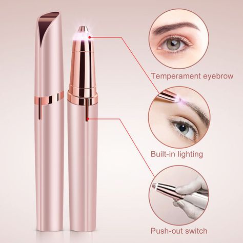 Flawless brows in seconds! Safe, easy & painless. Have perfect eyebrows ANYTIME & ANYWHERE. Plucking Eyebrows, Eyebrow Razor, Lipstick Designs, Painless Hair Removal, Eyebrow Trimmer, Waxed Eyebrows, Hair Removal Device, Facial Hair Removal, Eye Brow