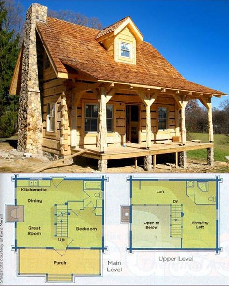 Cabin Layouts Floor Plans, Tiny House Log Cabin, Small Cabin Layout Floor Plans, Small Cabin Floor Plans With Loft, Cabin Layout Floor Plans, Small Log Cabin Floor Plans, Small Cabin Layout, Small Log Cabin Plans, Small Cabin Floor Plans