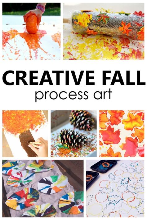 Fall Art Preschool, Fall Process Art, Process Art Ideas, Process Art Preschool, Art Ideas For Kids, Preschool Art Projects, Montessori Art, Fall Arts And Crafts, Fall Art Projects