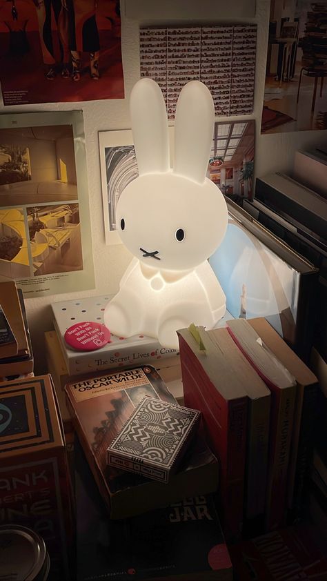 Miffy Aesthetic, Miffy Lamp, Lamps Aesthetic, 강아지 그림, Pinterest Room Decor, Pretty Room, Interior Modern, Cute Room Decor, House Room