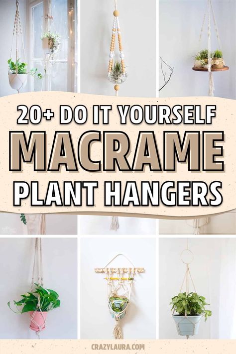 Diy Macrame Hanging Tray, Pot Hanger Macrame, Diy Macrame Pot Hanger, Macrame Pot Holder Diy, Macrame Plant Hanger Wall Hanging, Macrame Hanging Book Holder, Simple Diy Plant Hanger, Hanging Pot Macrame Diy, Macrame Plant Hanger For Large Pots