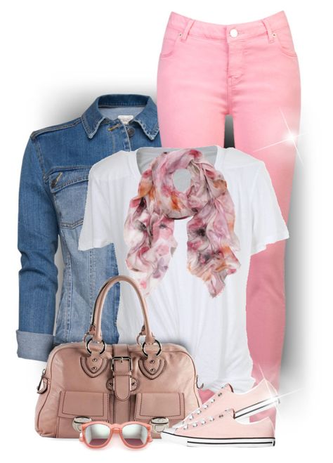 "Pink Jeans and Shoes" by daiscat ❤ liked on Polyvore featuring MANGO, Ella Moss, Marc Jacobs, Converse and Mulberry Pink Trousers Outfit, Jeans And Shoes, Light Pink Jeans, Ella Moss, Pink Jeans, Fashion Hacks Clothes, Fashion Sets, Casual Work Outfits, Pink Outfits