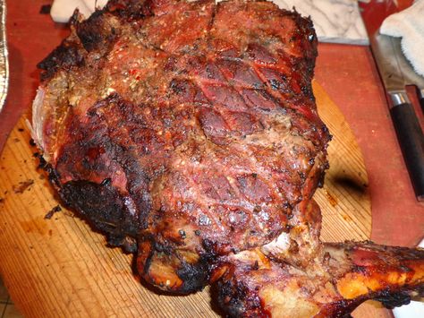 Smoking a Venison Hind Quarter While Passed Out. (pics) | TigerDroppings.com Deer Ham, Easter Potluck, Venison Marinade, Venison Roast, Deer Recipes, Venison Steak, Deer Meat Recipes, Jerky Recipes, Deer Meat