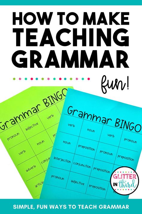 Elementary Grammar Activities, Grammar Fun Activities, 3rd Grade Grammar Activities, Teaching English Grammar Activities, Shurley Grammar, Teaching Dialogue, Third Grade Grammar, Elementary Grammar, Third Grade Language Arts