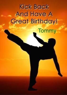 Martial Arts Birthday, Happy Birthday Wishes For Him, Karate Birthday, Happy Birthday My Friend, Birthday Wishes For Him, Happy Birthday Boy, Man Cards, Ninja Party, Camp Crafts