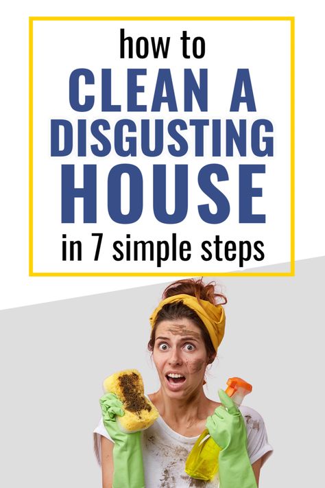 How To Clean A Filthy House, Whole House Deep Clean, Microwave Sponge, Method Cleaning Products, Home Cleaning Tips, Deep Cleaning Checklist, Deep Cleaning House, Frugal Habits, Deep Cleaning Hacks