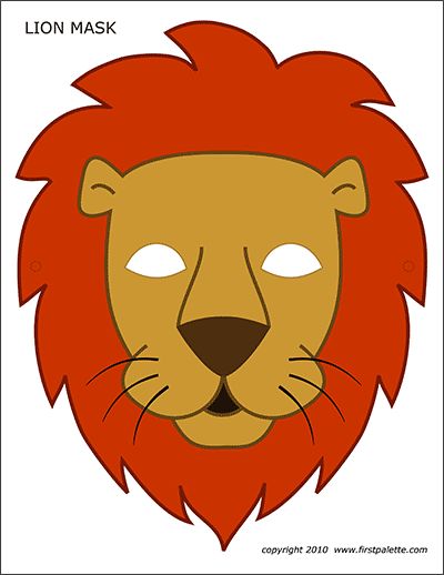 Animal Printables | Page 3 | Free Printable Templates & Coloring Pages | FirstPalette.com Gorilla Paper Craft, Hallowen Idea, Animal Masks Craft, Animal Mask Templates, Lion Face Mask, Printable Halloween Masks, Printable Animal Masks, Animal Masks For Kids, Lion Craft