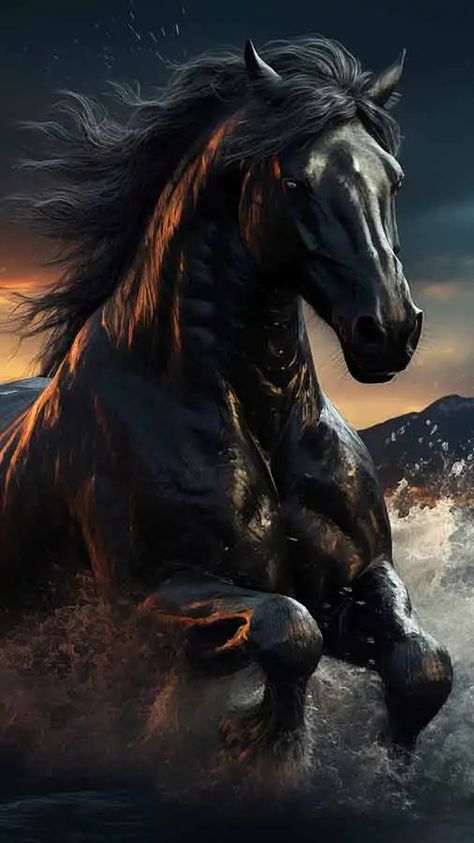 Black Horse running in water HD wallpaper 4K free download for Desktop laptop and Phones Running Horse Wallpaper For Phone, Black Horse Running, Animals Wallpapers, Horse Running, Old Brick Wall, Wood Parquet Flooring, Hd Wallpaper 4k, Classic Tile, Horse Wallpaper